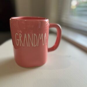 GRANDMA’s Gift.  New 16 oz Rae Dunn Rose Pink Coffee Mug Cup. Microwave Safe